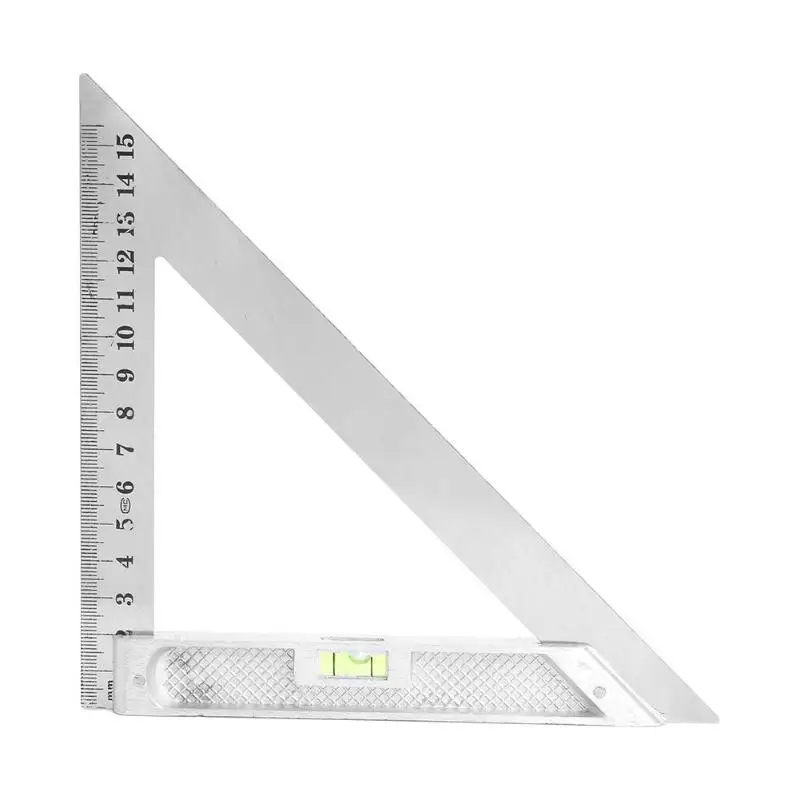 7 дюймов Алюминий Скорость квадратный Треугольники угломер линейка, измерительный инструмент мульти-функциональный инженерии, прямые поставки - Цвет: B