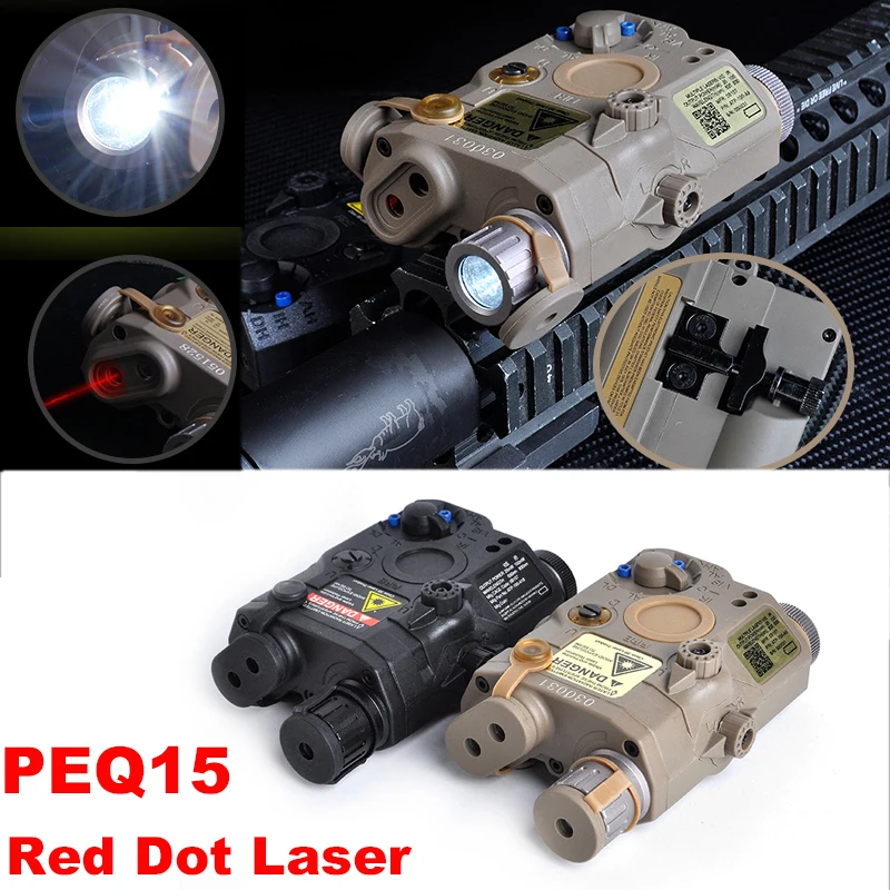 Element Airsoft LA PEQ15 Red Dot Tactical light PEQ Red Laser PEQ 15 IR lights