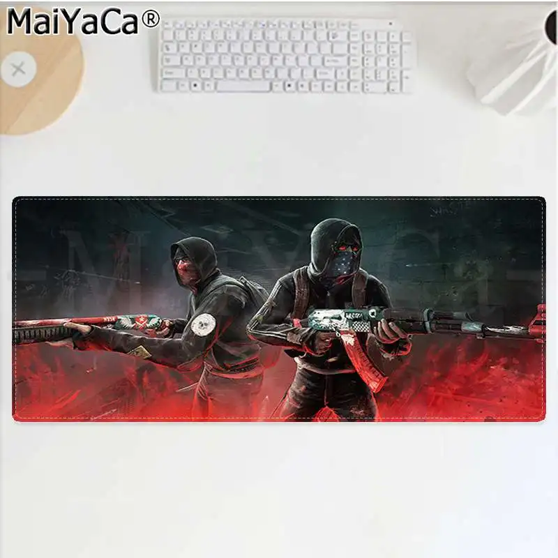 MaiYaCa высокое качество CS GO геймер Блокировка края коврик для мыши игра большой коврик для мыши клавиатуры коврик