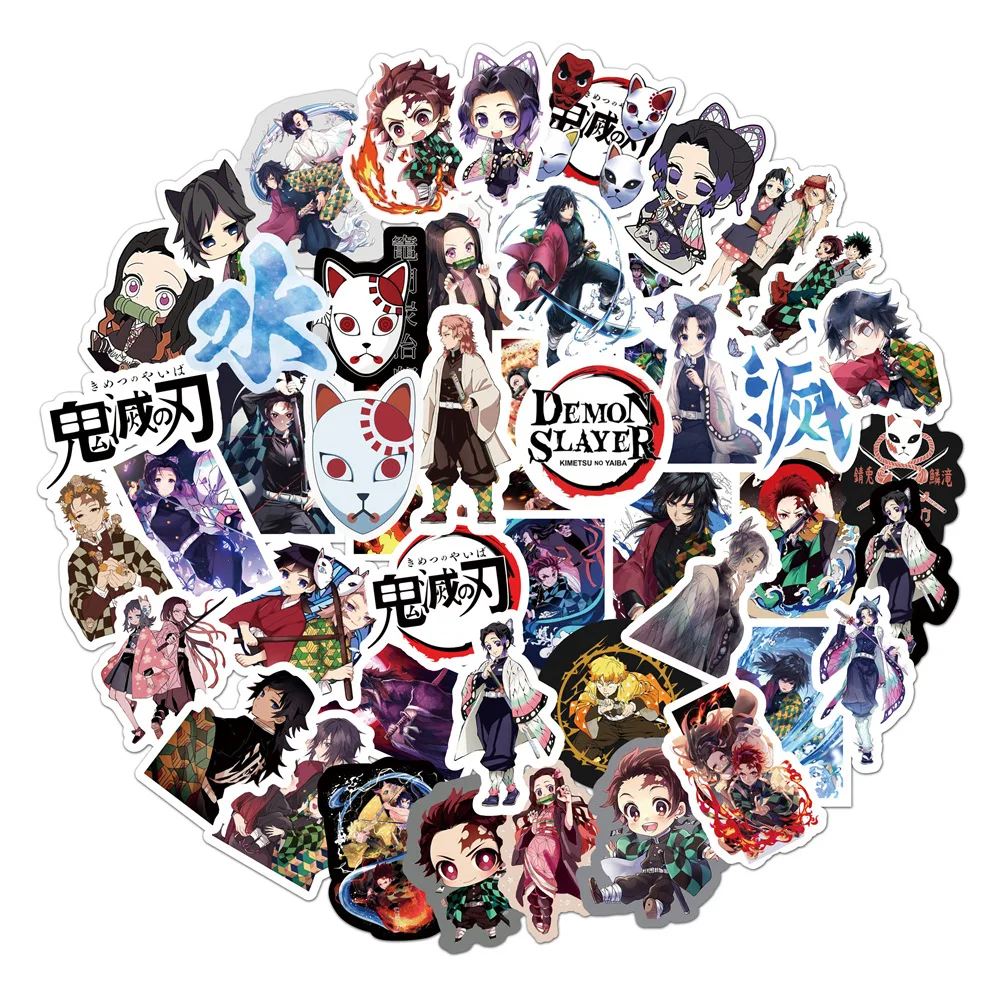 

10 / 30 / 50pcs Japanese Animation Ghost Blade Graffiti Personality DIY Decoration Luggage Guitar Toy Sticker Wholesale