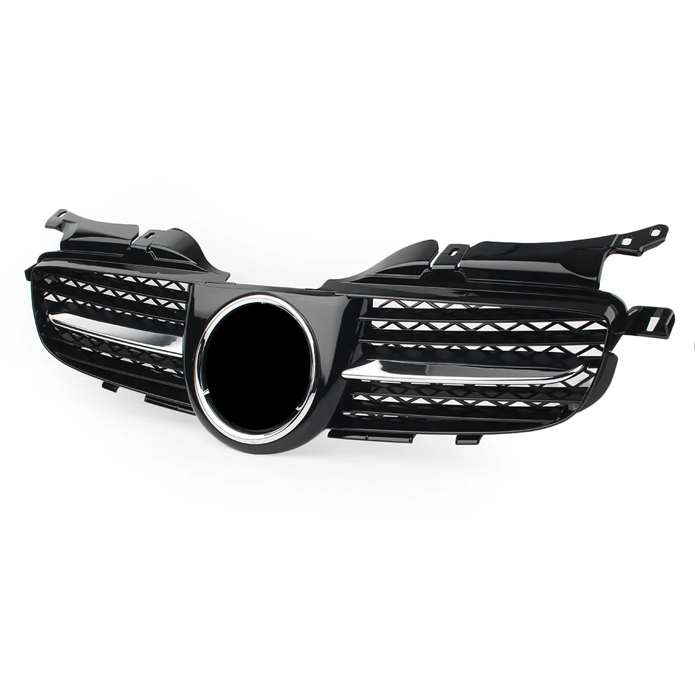 

ABS Car Front Grille Upper Grill For Mercedes Benz R170 W170 SLK-Class 1998 1999 2000 2001 2002 2003 2004 Chrome Black