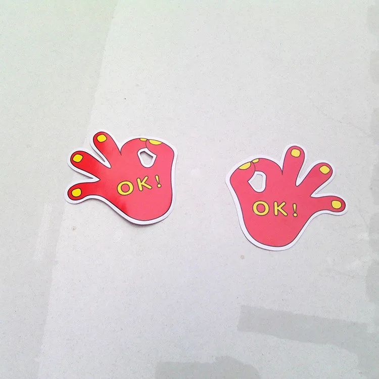 Стиль Автомобильный стикер внешней торговли AliExpress автомобильный стикер s OK Finger Stick цветная печать автомобильный стикер s-Pack