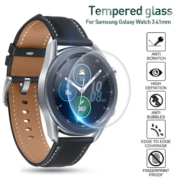 

1/2/3pcs HD Tempered Glass For Samsung Galaxy Watch 3 41MM 45MM 45 41 mm watch3 Smart Watch Screen Protector Film Accessories