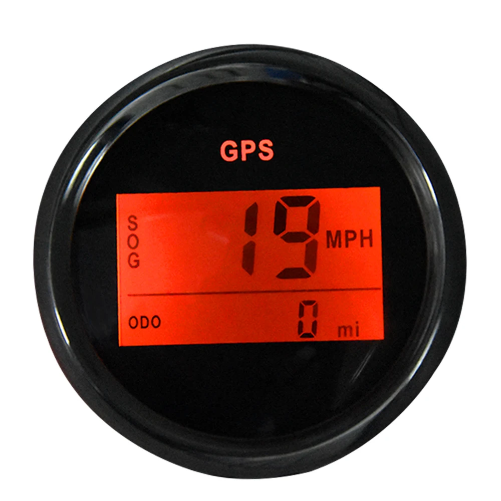 52 мм 2 дюймовый Цифровой Автомобильный спидометр GPS одометр ЖК дисплей миль в час