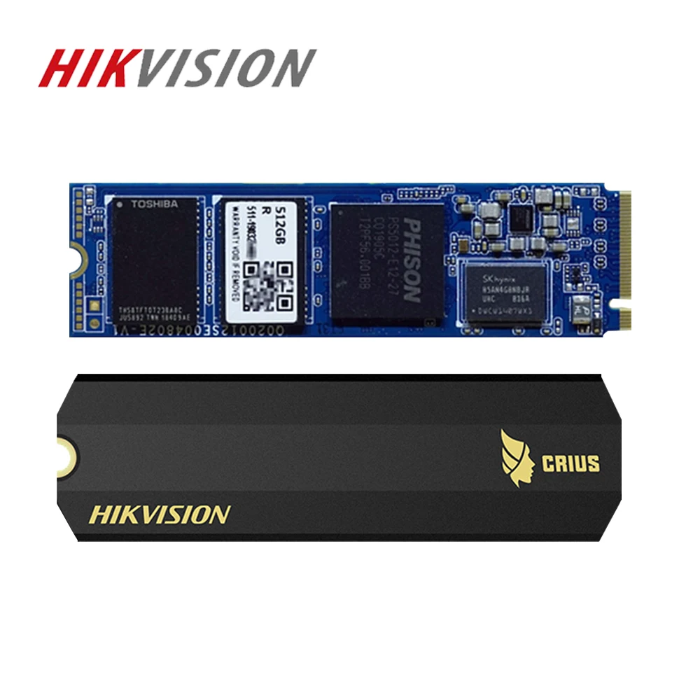 Hikvision SSD M2 512 ГБ C2000 Pro 3500 МБ/с./с NVMe Внутренние твердотельные накопители для настольного ноутбука PCIe Gen 3x4