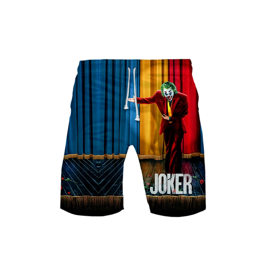 Joker летние Объёмный рисунок(3D-принт) мужские пляжные шорты Уличная популярные спортивные Шорты