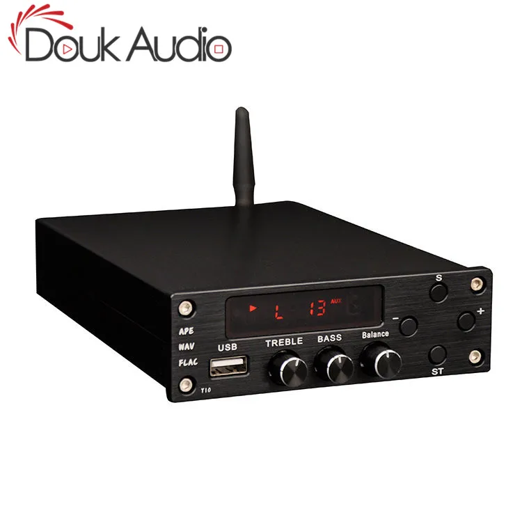 

Douk Audio Bluetooth 4.2 Integrated Power Amplifier Mini USB Stereo HiFi Digital Amp Lossless Music Player With Treble and Bass