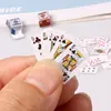 1Set Miniature Items Mini Poker Playing Cards Toys Pretend Play Poker for Barbie House 1/12 Dollhouse Decor Accessories Children 4