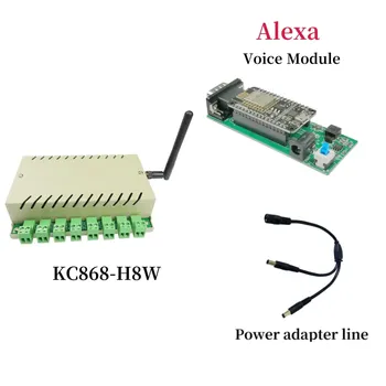 

8 Gang Network WiFi Relay Controller Diy Switch Module Smart Home Automation Remote Controller support for alexa voice control