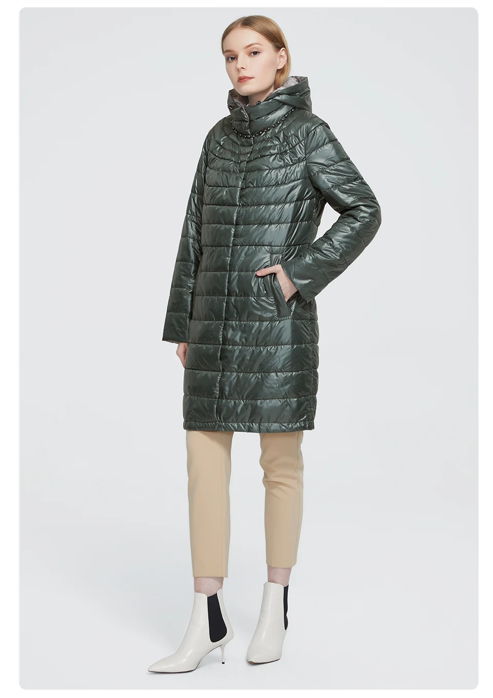 Astrid 2020 New Autumn Winter Womens coat women warm long parka fashion thin Jacket hooded Hight Quality female clothing 1955