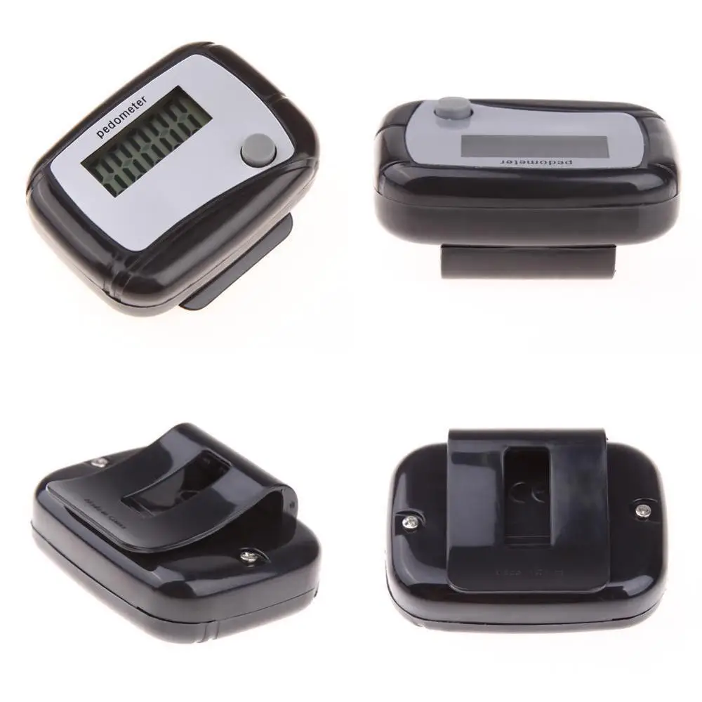 LCD Pedometer Step Calorie Kilometer Counter Walking Pocket Clip Distance Digital Design Run Mini R4G4