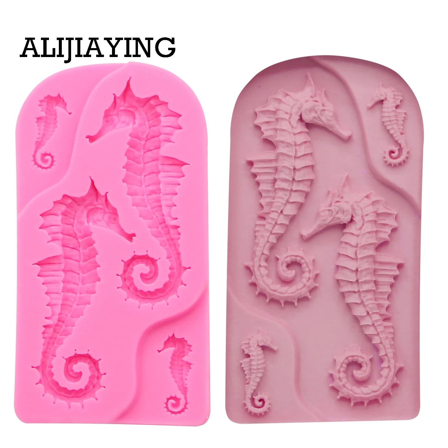 

M1418 DIY Seahorse mold Sugarcraft Silicone Mold cake Decorating tool fondant chocolate Clay craft Resin moulds
