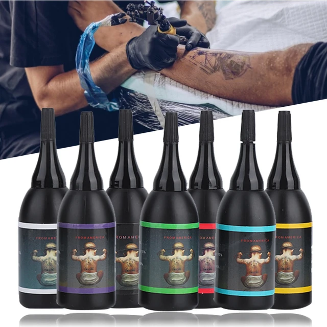 UV Tattoo Inks Pigment 8 Colors Professional Semi-Permanent Microblading  Easy Coloring Body 15ML Purple Light Fluorescent Tattoo - AliExpress