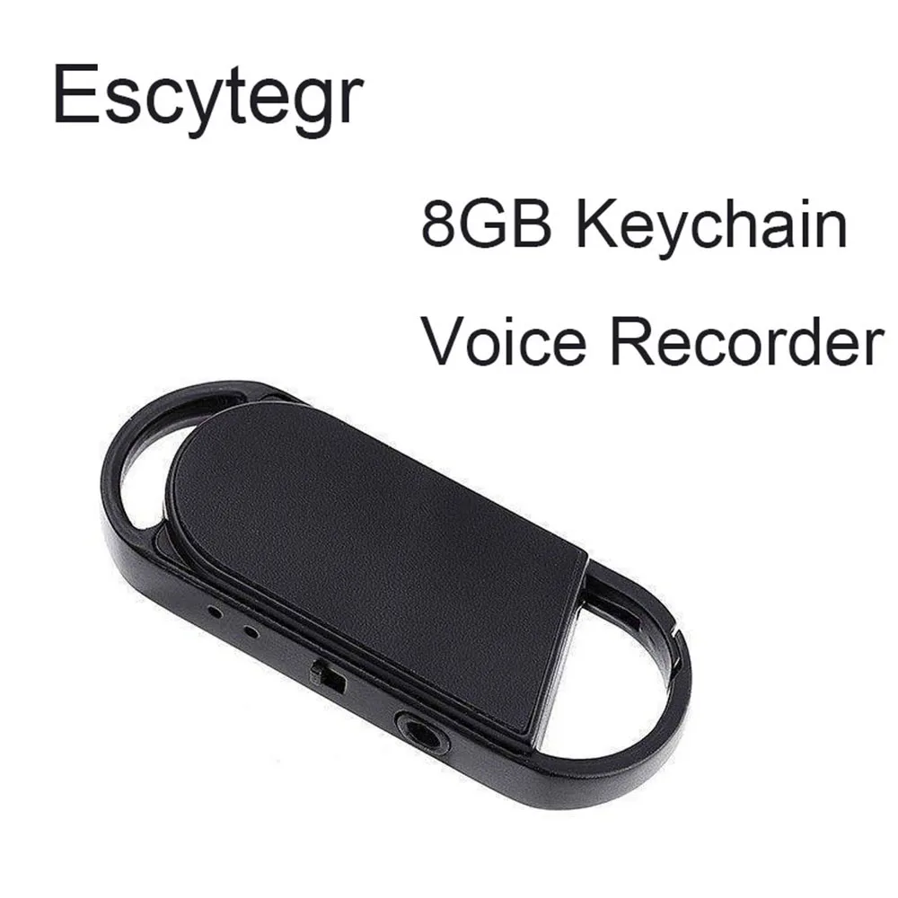 Мини-брелок на цепочке Цифровой диктофон Брелок с ручкой аудио запись 8G шумоподавление USB Flash Driver диктофон