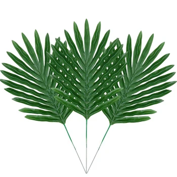 

36 Pcs Artificial Palm Leaves Tropical Plants Leaves Table Decoration Hawaiian Decorations Theme Birthday Party Decoration Leaf