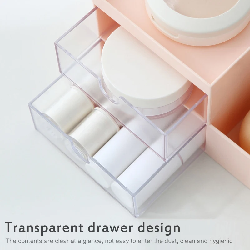 1pc Multifunctional Makeup Organizer For Cosmetic Large Capacity Cosmetic Storage Box Organizer Desktop Jewelry Nail Polish Hot