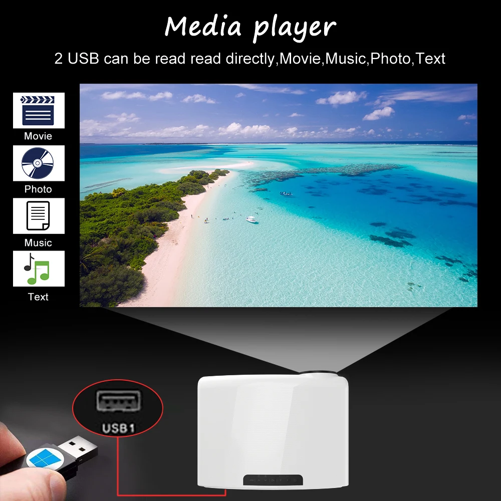 Touyinger S1080 C2 Full HD 1080P светодиодный проектор (4K Видео Android 9 Wifi опционально) Умный