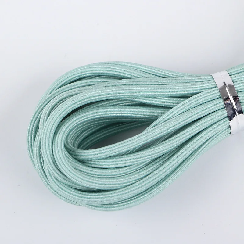 Mint green 5 м/рулон мороженого цветная сверхэластичная Резина лента DIY аксессуары для волос материал одежды швейные эластичные шнур ремесла поставки 2 мм - Цвет: Mint green