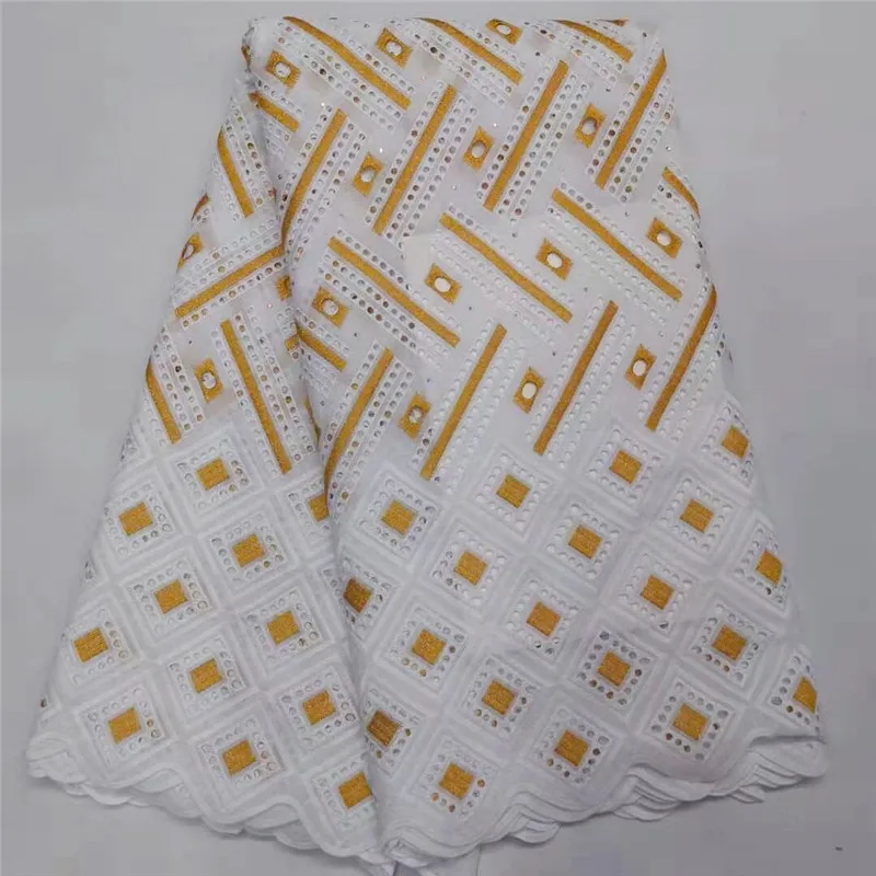 Новые поступления! Швейцарские кружева Высокое качество африканская ажурная ткань пробивки отверстий хлопок кружево для вечерние платья - Цвет: HL1301021s5