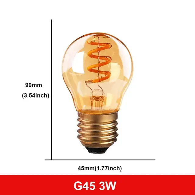 instinct Overleving goud E27 Led Bulb 220v Dimmable Vintage Spiral Led Filament Light Bulb A19 4w  Retro Incandescent Decoration Led Lighting Lamp Ampoule - Led Bulbs & Tubes  - AliExpress