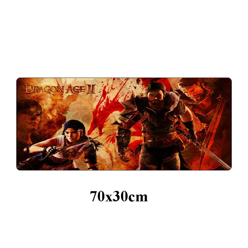 Большой дракон возраст 2 игровой геймерский коврик для мыши 70x30 см резиновый прочный запирающийся край стол для портативного компьютера ноутбука коврик компьютерная клавиатура - Цвет: Цвет: желтый