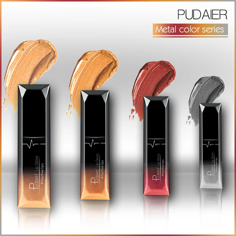 21 Colors Metallic Liquid Lipsticks Waterproof Lip Kit Matte Gold 24 Hours Waterproof And Durable Nude Velvet Lipstick