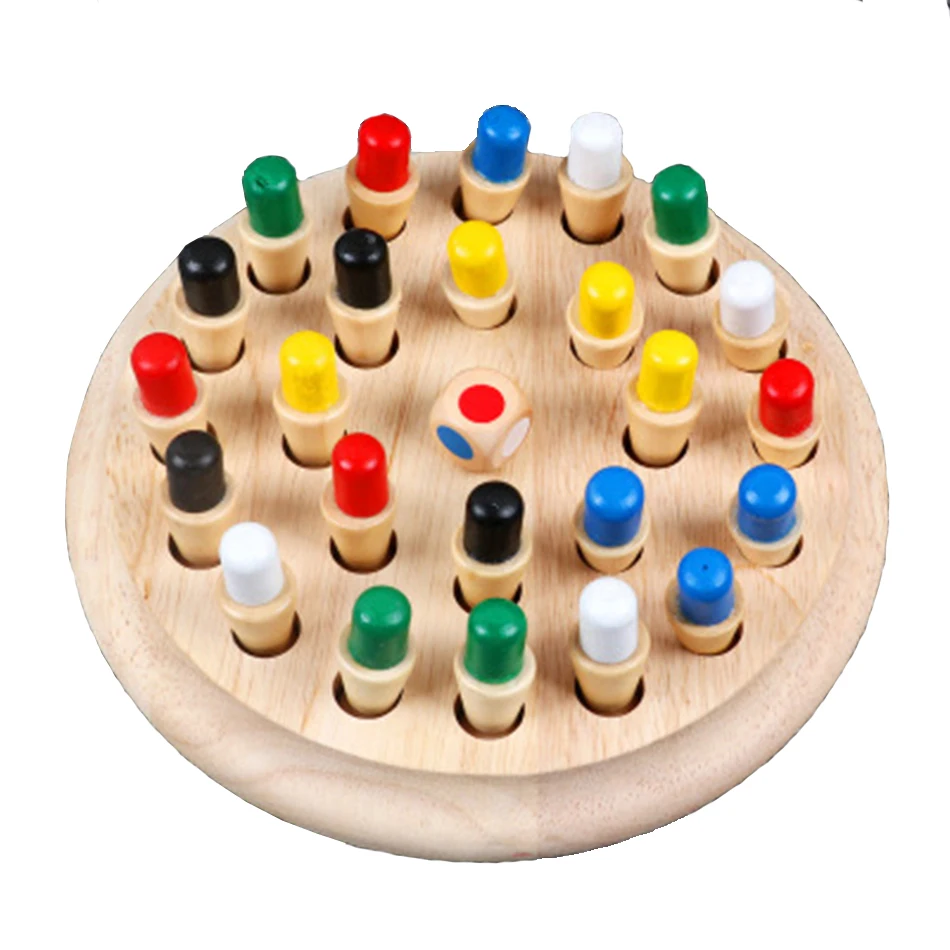 Memory Match Stick шахматы деревянная головоломка для детей игрушка развивающие цветные