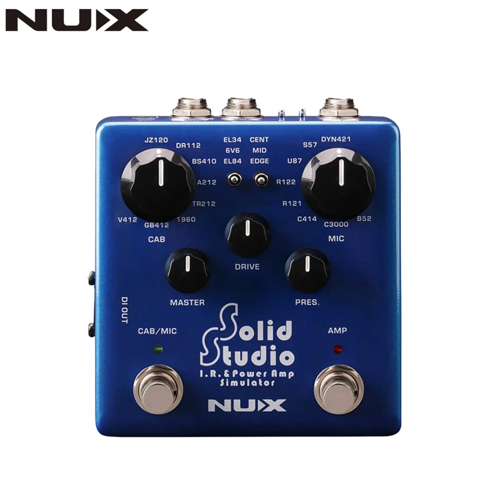 NUX Solid Studio IR Loader Effects Pedal Simulator Microphone