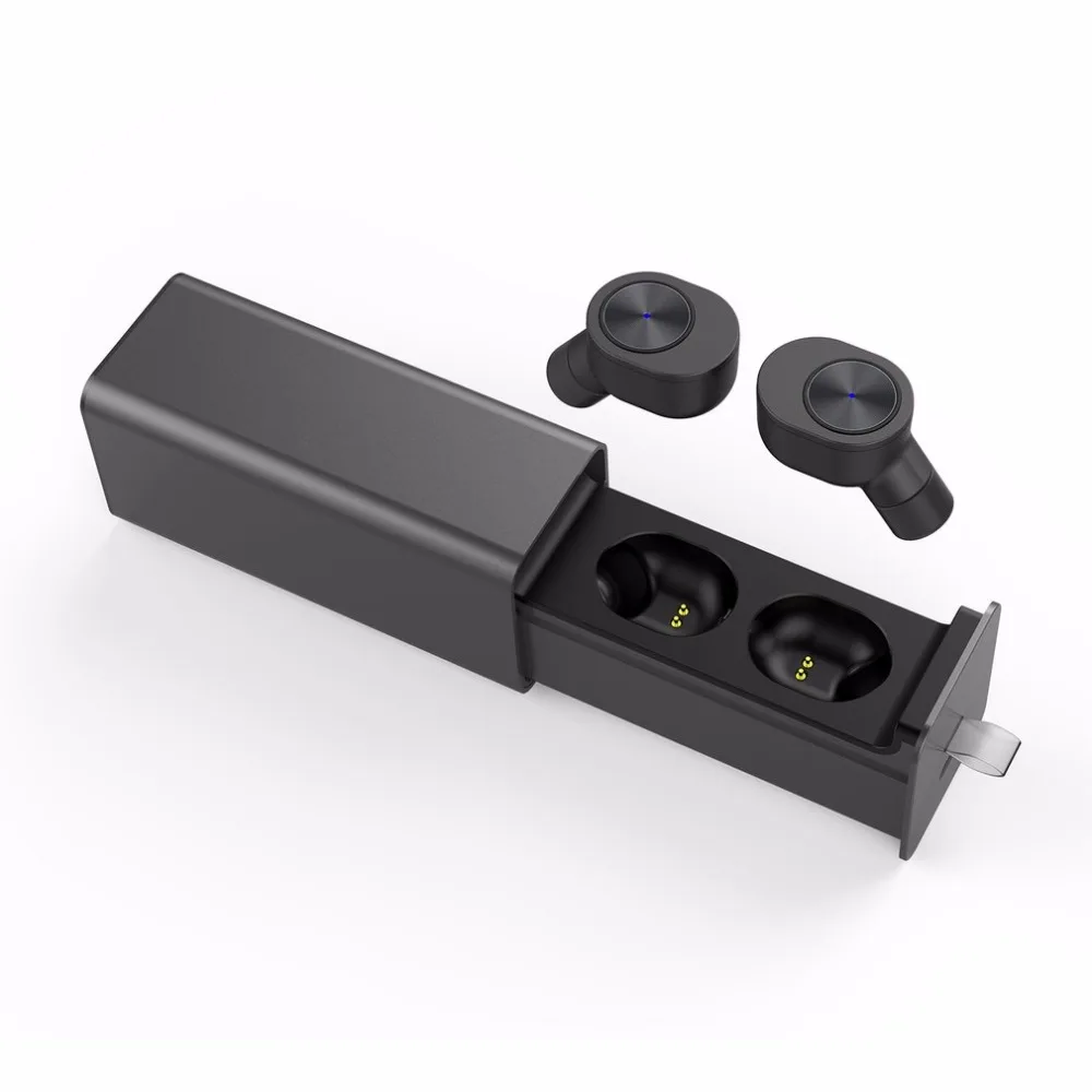 QP-W10 Bluetooth V4.2 Близнецы настоящие беспроводные наушники-вкладыши с одним ключом управления наушники с магнитным зарядным устройством