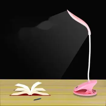 

7-9 hours USB Clip Desk Lamp LED Eye Protection Reading Lamp USB Interface Charging Touch Type Student Dormitory Folding Lamp