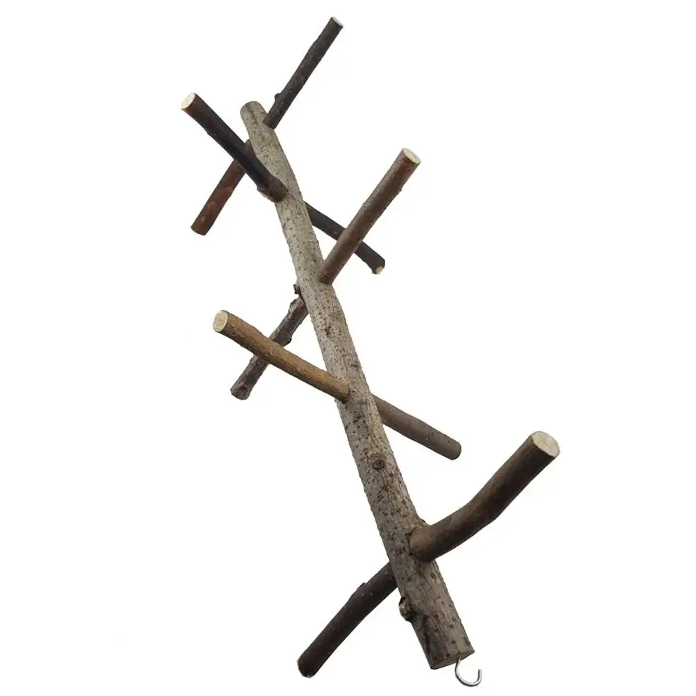 HobbyLane Pet Rotatable Stairs Stand with Bark Chew Toy with Hanging Hook