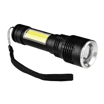 

Telescopic Zoom Torch Tactical Portable Flashlight Camping Light 18650 LED Light Waterproof Flashlight T6 LED Torch