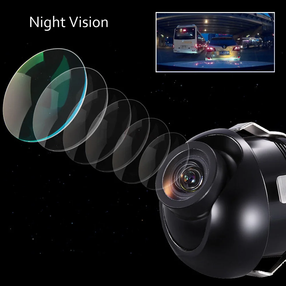 Waterproof 360 Degree Rotatable HD Waterproof Car Reverse Parking Reversing Camera Rear View Cam Backup Night Vision (6)