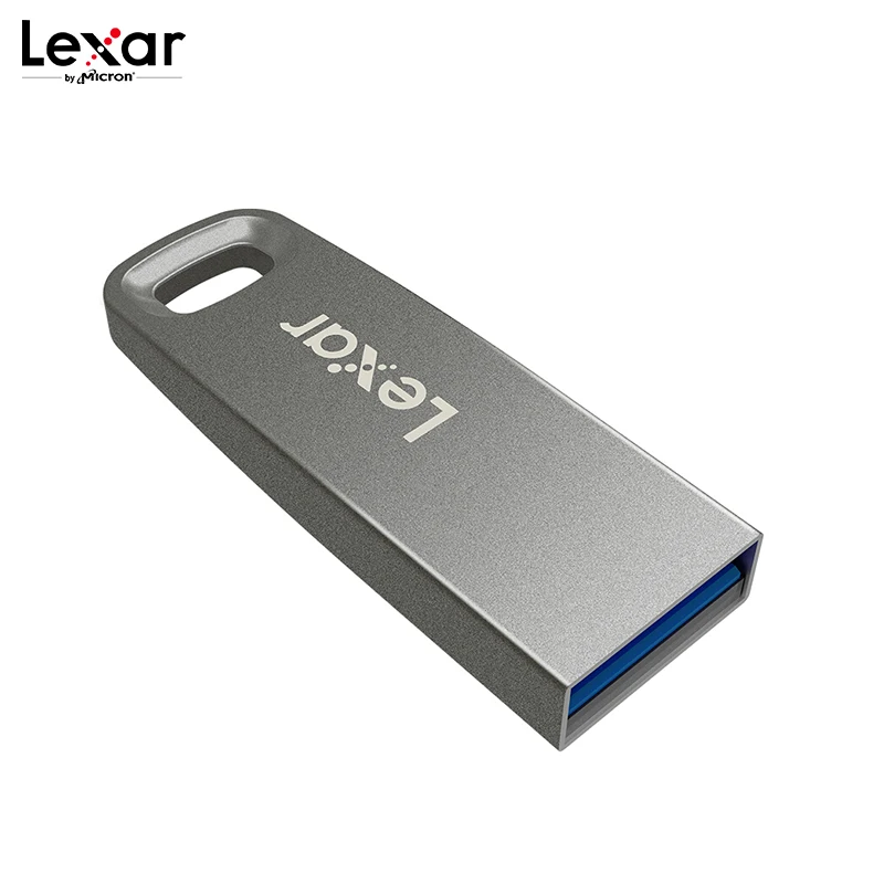 Lexar M45 флеш-накопитель USB 3,0, объемом памяти 32 Гб или 64 Гб Высокое Скорость до 100 МБ/с. металлический флэш-накопитель U Stick 128 ГБ мини Бизнес серебристого металла USB