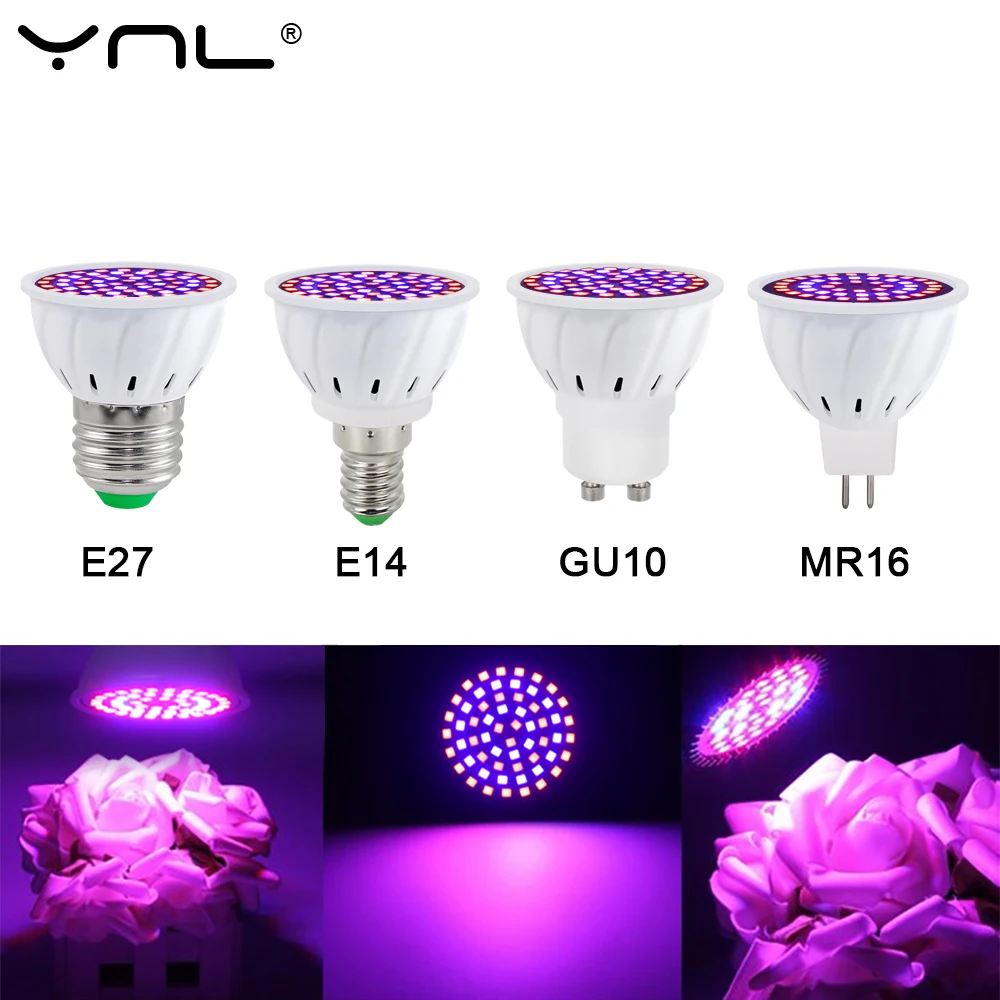 Bombilla LED Para Cultivo Lámpara De Crecimiento Hidropónica Plantones De Flores 