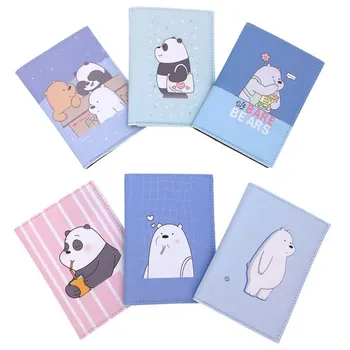 

6 Styles Bears Travel Accessories Passport Holder PU Leather Travel Passport Cover Case High Quality Card ID Holders