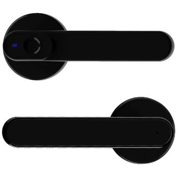 

SHGO HOT-Zinc Alloy Smart Fingerprint Lock Electric Biometric Lock for Indoor Home Wooden Metal Door