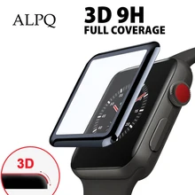 3D защитное закаленное стекло для Apple Watch Защита экрана для IWatch 4 3 2 полная изогнутая пленка для IWatch 38 мм 40 мм 42 мм 44 мм