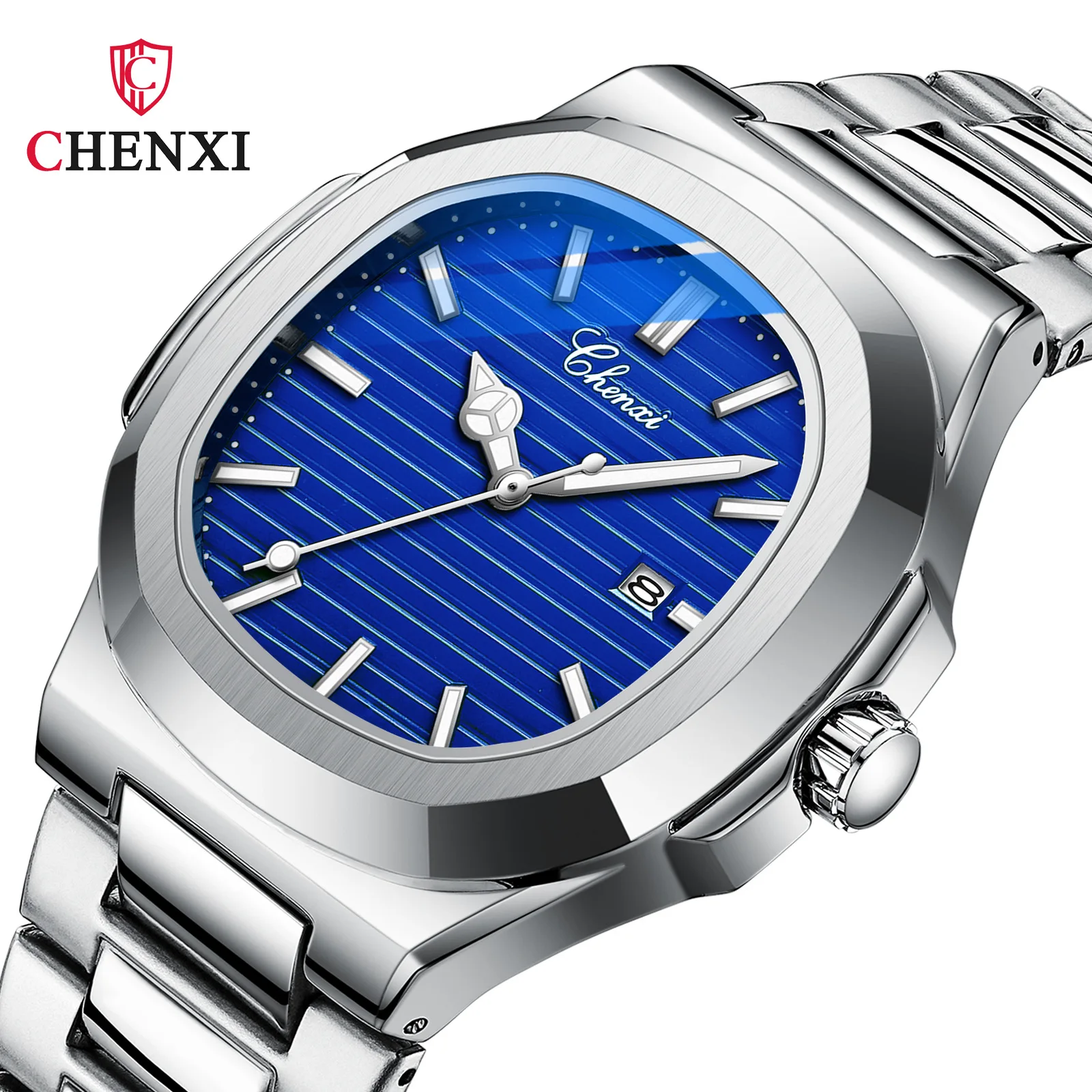 Men's Quartz Watch 2021 Wrist Sport Men Gift Luxury Brand AAA Replica Offers Shipping Fashion Minimalist Silver Stainless Steel |