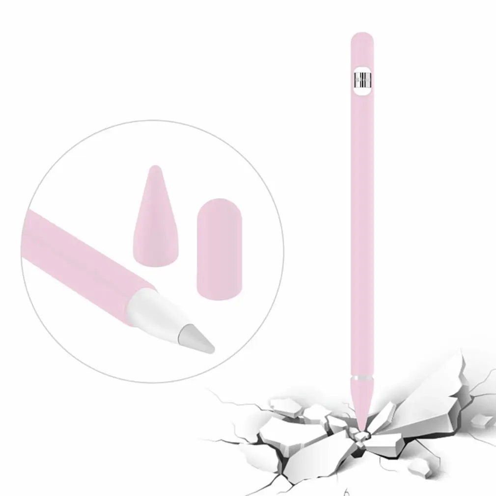 Цветной Мягкий силиконовый чехол для Apple Pencil, совместимый с iPad Tablet ручка-стилус, защитный чехол