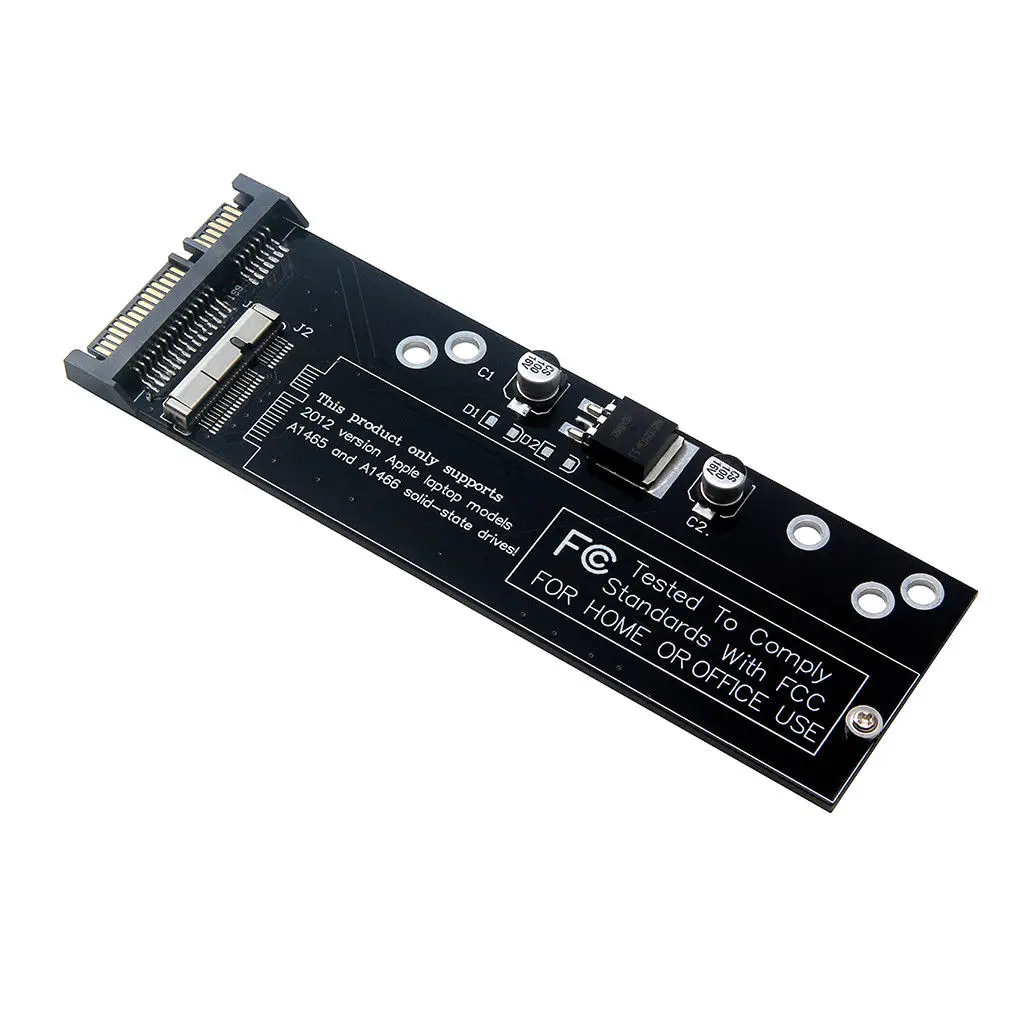 SSD на SATA адаптер карты для 2012 MacBook Air A1466 A1465 A1398 A1425 высокой мощности LDO чип