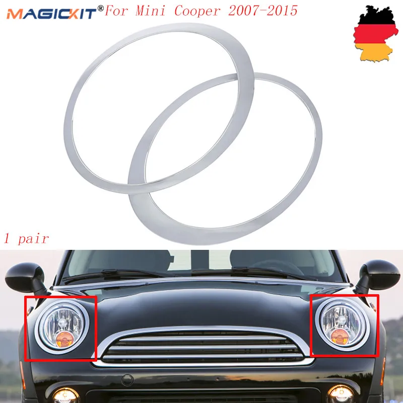Автомобильная Хромированная фара MagicKit 2x для BMW Mini Cooper R55 R56 R57 R58 R59 07-15 Clubman-Roadster