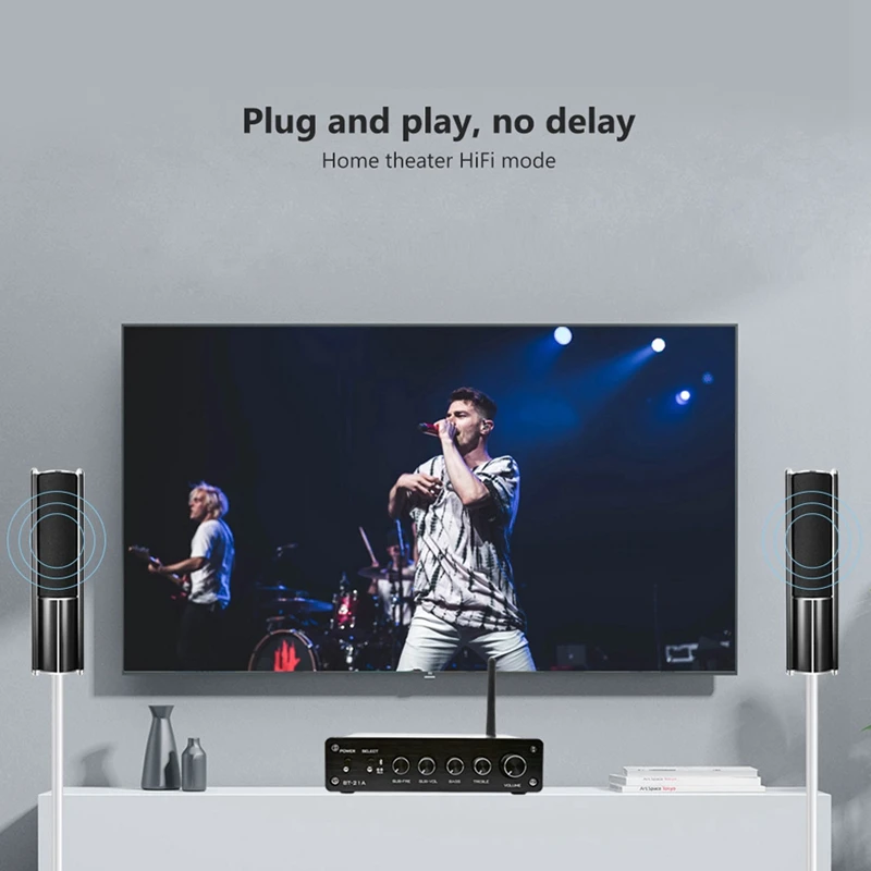 Tpa3116 сабвуфер Bluetooth усилитель Hifi Tpa3116D2 2,1 канальный цифровой аудио усилители 50 Вт x 2+ 100 Вт Dc12-24V