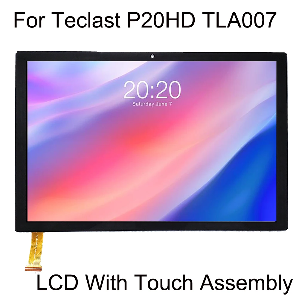 Display Lcd para Tablet Touch Screen Digitalizador Sensor de Vidro Montagem do Painel de Toque 10.1 Tla007 Novo Teclast-p20hd