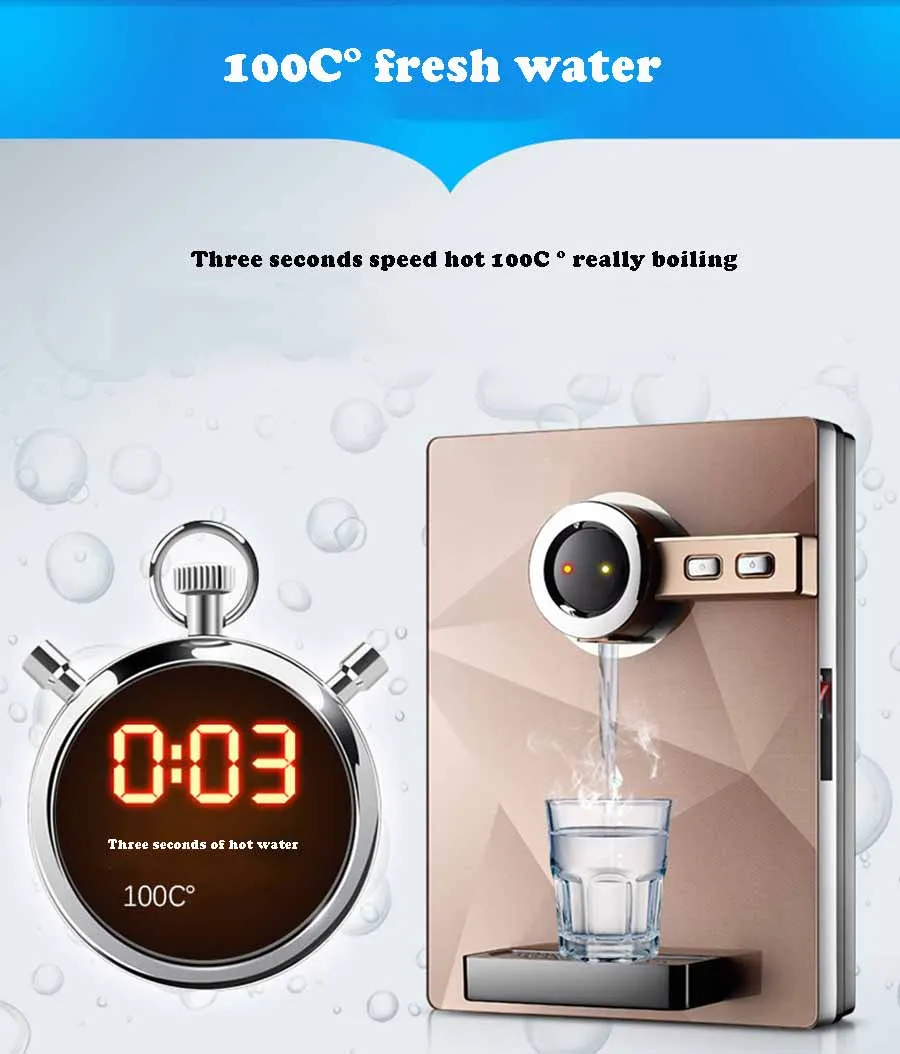 Небольшой настенный дозатор питьевой воды быстрый холодный горячий мгновенный горячий желчный пузырь прямой питьевой машины котел диспенсер