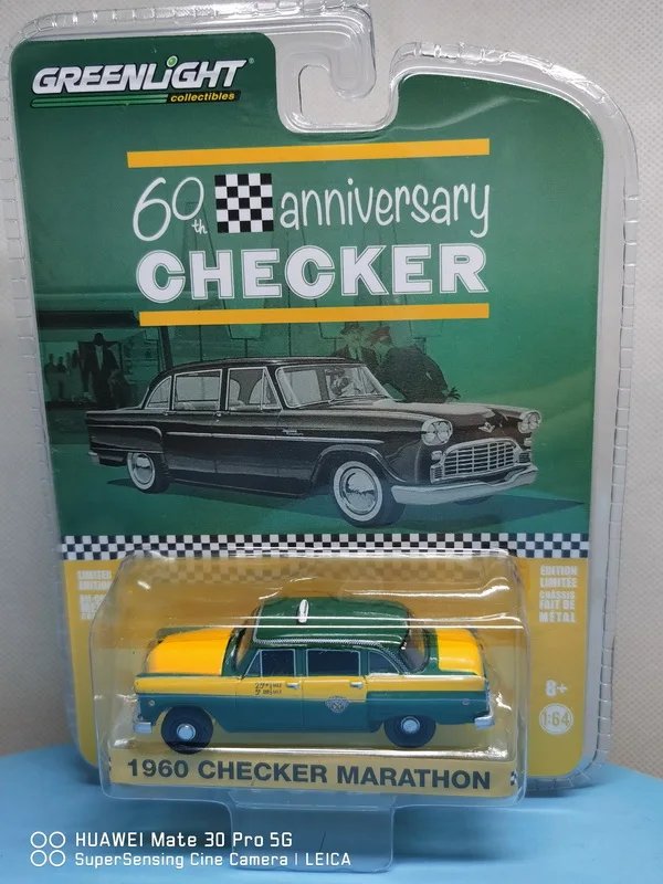 GREENLIGHT 1:64 1960 CHECKER Marathon TAXI 60th anniversary the American tartan collection die casting alloy car model | Игрушки и хобби