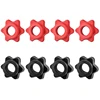 4Pcs/set Spinlock Collars, Anti-Slip Spin-Lock Collar Hex Nuts Screw Clamp Spinlock Collar for Dumbbell Weight Lifting 1