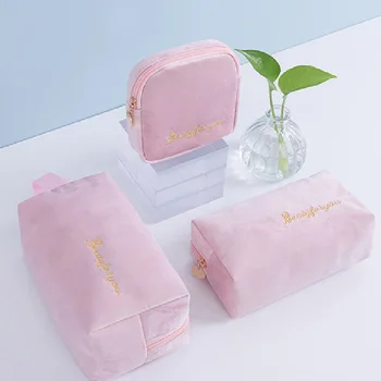 

Multifunction Travel Cosmetic Bag Women Makeup Bags Toiletries Organizer Solid Color Female Storage Make Up Case Necessaries