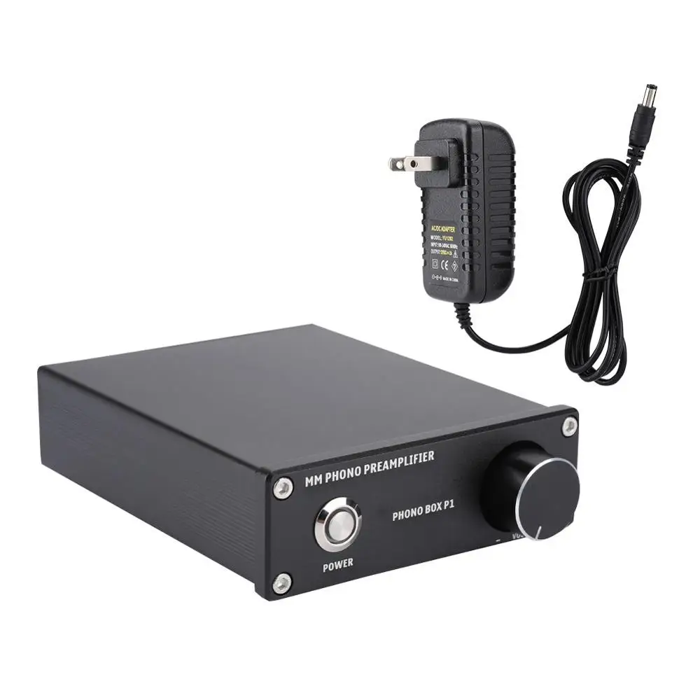 Мм Phono картриджи аудио HiFi усилитель мини предусилитель проигрыватель усилитель коммутации входного объема позолоченный усилитель RCA - Цвет: US Plug