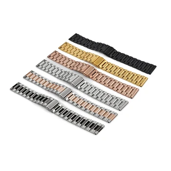 

Three Beads Stainless Steel Strap For Fitbit Versa Slingshot Buckle Solid Metal Wristband Replacement Watch Strap Bracelet 1SH